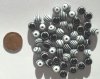 50 8mm Acrylic Black & White Striped Rounds